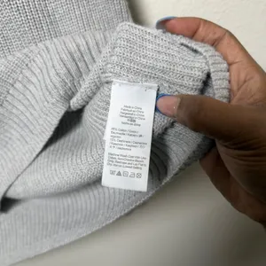 J.‎ Crew Women Cotton Cashmere Turtleneck Sweater Small Gray Shaker Knit Luxury thumbnail 6