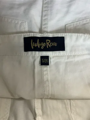 Indigo Rein Cream High-Rise Cotton Skirt thumbnail 3
