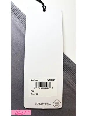 Alo Alosoft High Waist Head Start Leggings Fog Hi-Rise Waisted Ribbed Tights XS thumbnail 10