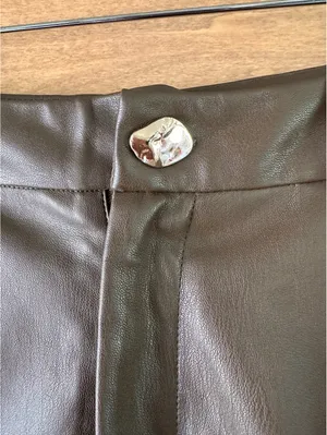 DISSH Faux Leather High Rise Shorts Chocolate Brown Women’s size AU 12 / US 8 thumbnail 15