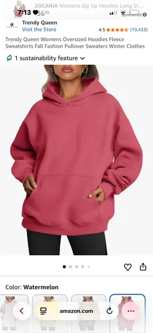 Amazon Watermelon Trendy Queen Hoodie Oversized  thumbnail 4