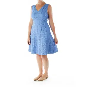 ✨Ann Taylor Blue Lines Holes Day Sz 6 Dress✨ thumbnail 4
