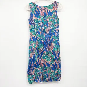 Brooks‎ Brothers Womens Cotton Floral Leaf Print Preppy Coastal Sheath Dress 6 thumbnail 7