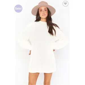 Show Me Your MuMu | Dixon Chenille‎ Ivory Sweater Medium Dress - Retail $158 thumbnail 3