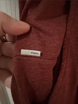 Vuori Maroon Jogger Pants with White Drawstring only LARGE left thumbnail 2