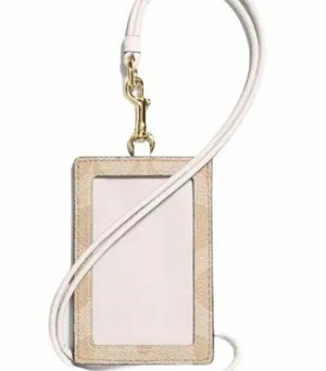 Coach Khaki Chalk Lanyard ID Holder thumbnail 2