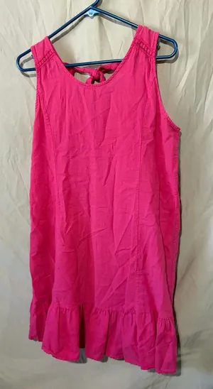Terzo Millenio linen blend pink dress thumbnail 1
