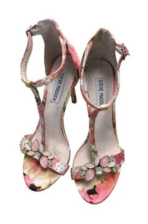 Steve Madden Shawna Print Women's Shoes/Heels Jeweled Size 6 SKU 924 thumbnail 1