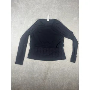 fabletics shelby long sleeve‎ top xl Black 2 In One Look thumbnail 3