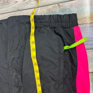 Columbia Vintage Ski Jacket 90s Large Neon Bugaboo Double Layer Coat Black Pink thumbnail 7