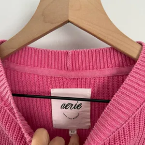 Aerie‎ Small Beyond Oversized Rib Tunic Sweater Pink Preppy Chic Lounge School thumbnail 6