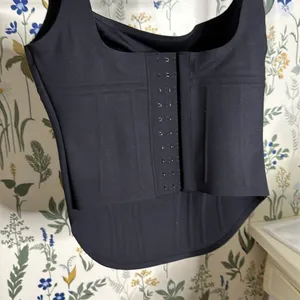 NWT Skims Bonded‎ corset group long corset onyx size XS black thumbnail 11
