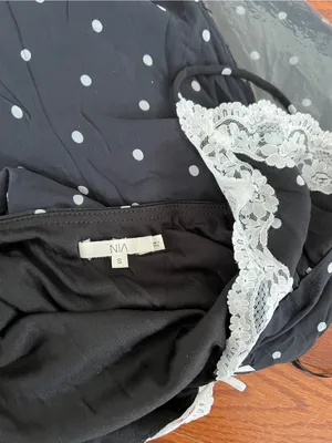NIA Jasmine Dress Polka Dot Lace trim, S thumbnail 8