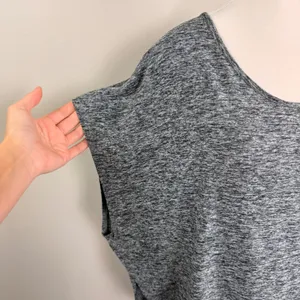 Beyond Yoga Gray Spacedye Poncho Top High‎ Low Relaxed Activewear USA Made Large thumbnail 11