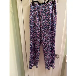 Munki Munki Women's Pajamas Sz S Satin Floral Wine Mimosa Champagne Sleep Set PJ thumbnail 6