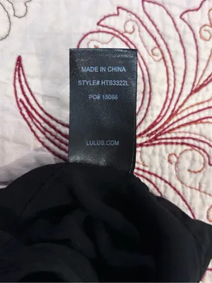 Lulu's Black Tie-Front Bralette Top thumbnail 4