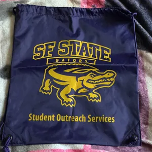 SF State Gators Purple Drawstring Bag thumbnail 1