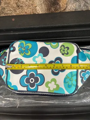 Limited Too Insulated Lunch Tote Bag Floral Design Y2K Blue White New with Tags thumbnail 7