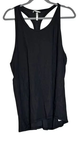 Athleta Women Activewear Tank Top 1X Black Zip Pocket‎ Racerback Sleeveless thumbnail 1