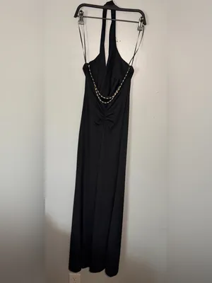Cowl Neck Black Maxi Dress thumbnail 3
