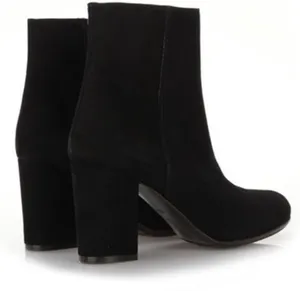 Via Roma Black Suede Ankle Boot 2.5’ Heel Black Womens Size 8 EUC thumbnail 3