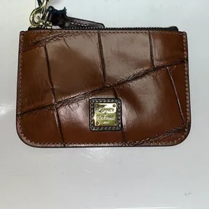 Dooney & Bourke Croco Cognac Wristlet- Mini Bag- NEW thumbnail 3