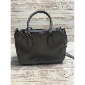 Kate Spade New York Leighton Pebbled Leather Gray Satchel Handbag Old Purse thumbnail 2
