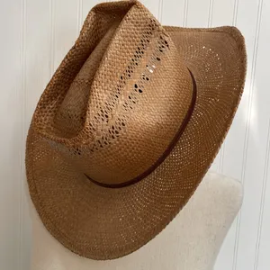 AMERICAN HAT CO. Houston Genuine Hemp Rope Hat Western Cowboy Size 7 1/8 thumbnail 11