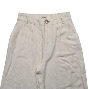 Blenca Viscose Linen Blend Wide Leg Pants Womens Medium Beige thumbnail 6