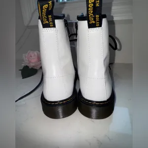 Dr. Martens White Smooth Leather Boots thumbnail 5
