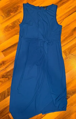 Lauren Ralph Lauren women’s cobalt blue classic tank dress 14 workwear summer‎ thumbnail 1