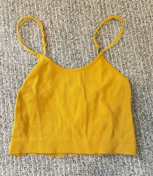 Colsie Crop Top/Bralette Yellow thumbnail 1
