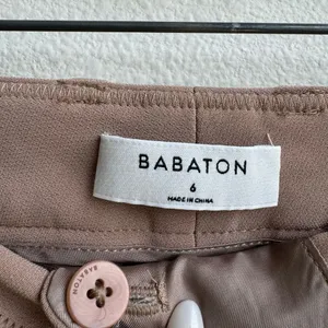 Aritzia Babaton Career Office Wear Slacks Trousers Straight Leg Size 6 Small Tan thumbnail 2