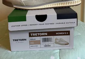NWT Tretorn Hailey Women's Pink and Cream Sneakers size 9 thumbnail 1
