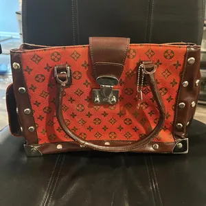 Designer Red and Brown Women's Bag thumbnail 10