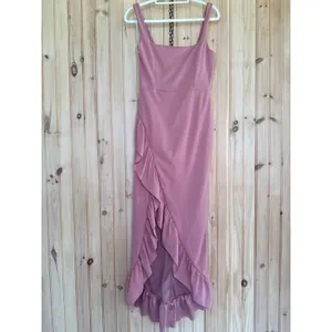 NWOT Lulus Immaculate Excellence Pink Sleeveless Ruffled Tulip Maxi Dress Size M thumbnail 2