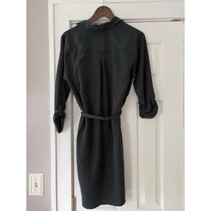 Universal Threads Lyocell Utility Shirt Dress Gray Hematite Medium NWT thumbnail 4
