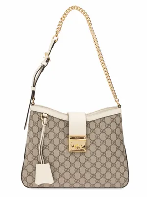 GUCCI Padlock medium GG logo supreme shoulder bag thumbnail 1