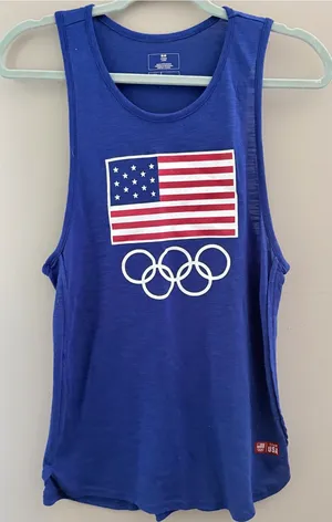 Team USA Olympics Graphic Tank Top Blue Size Medium thumbnail 1