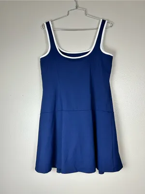 JCrew Factory Navy Blue Womans Active Dress Golf Tennis Size Medium thumbnail 2