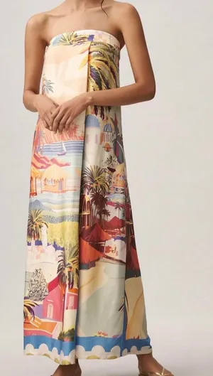 Corey Lynn Anthropologie Calter Dress Maxi thumbnail 1