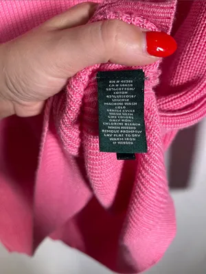 Lauren Ralph Lauren Womens Boatneck Pink Sweater Blouse Small thumbnail 3
