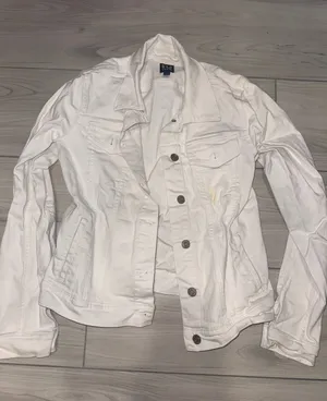 Gap Denim Women White Trucker Jean Jacket XS Classic Button Front Pocket thumbnail 1