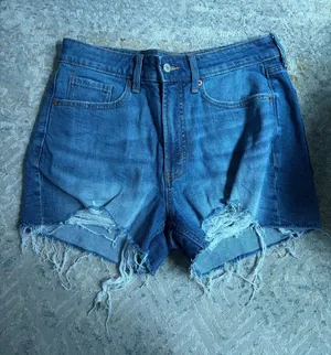 Old Navy Jean Shorts High-Rise Straight OG thumbnail 1