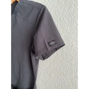 Dickies EDS Essentials Scrub Top XS Excellent Gray V-Neck Short Sleeve Stretch thumbnail 5