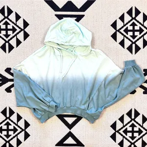 Young Fabulous & Broke Raissa Tie Dye Ombre Cropped Hoodie M/L thumbnail 5