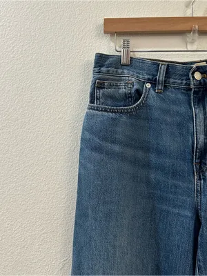 Madewell Superwide Leg Jeans High Rise Blue Denim Size 28 thumbnail 7