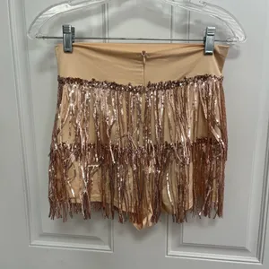 Sequin crop top and shorts‎ flowy set costume Halloween size small stretchy thumbnail 8