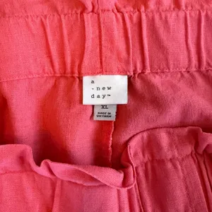 A New Day Shorts Target Size XL Women’s Linen Pink Breatable Moisture Wicking thumbnail 4