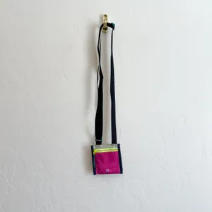 Lululemon | Ever Ready Crossbody Wallet‎ Bag Mini Nylon Pouch in Pink thumbnail 2